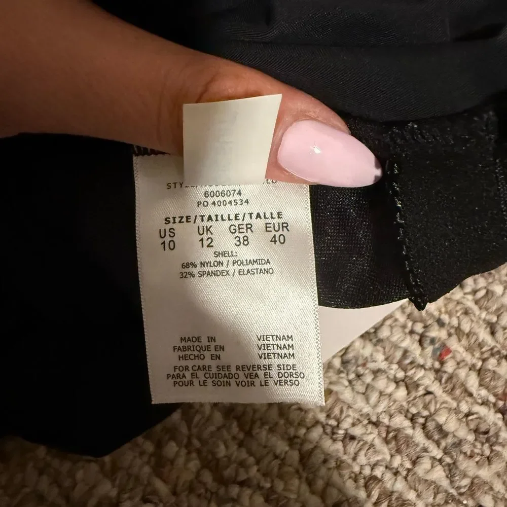 NWT Miraclesuit Magicsuit Goddess Trimming One Shoulder One Piece Black- Size 10 - Picture 7 of 9